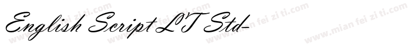 English Script LT Std字体转换